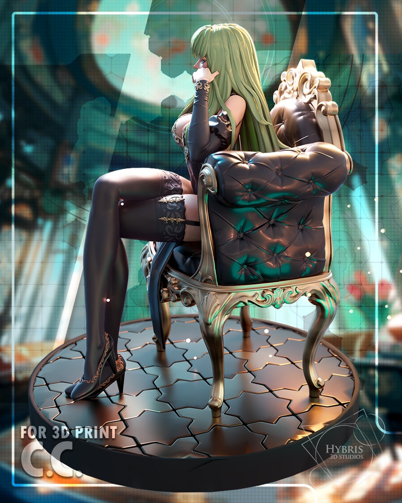 Code Geass 机械师模型 3D打印版|Hybris Studio – CC from Code Geass – 3D Print Model