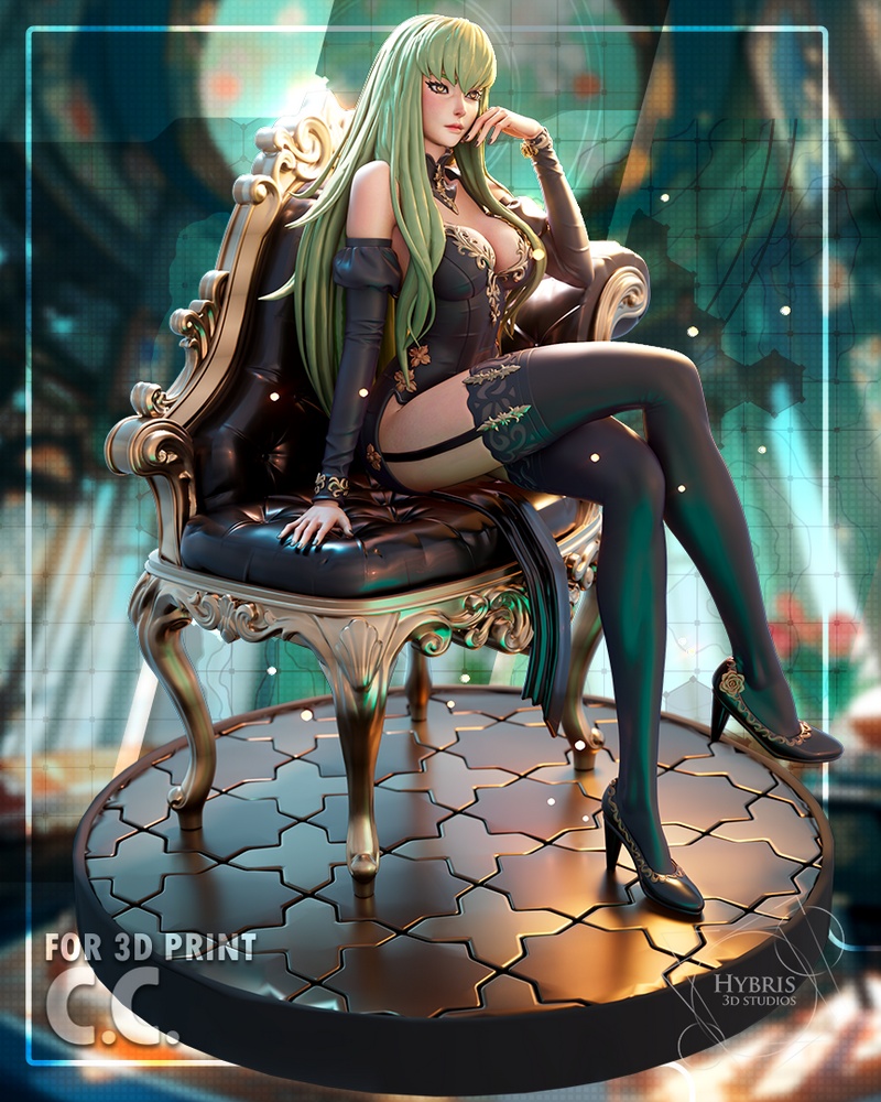 Code Geass 机械师模型 3D打印版|Hybris Studio – CC from Code Geass – 3D Print Model