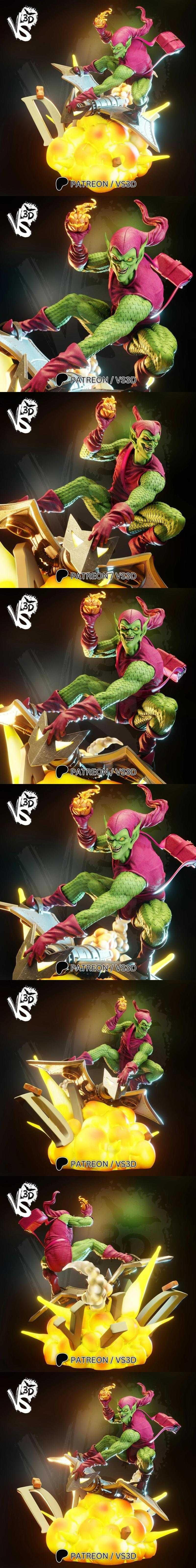 VS3D – 绿魔 – 3D打印模型|VS3D – Green Goblin – 3D Print Model STL