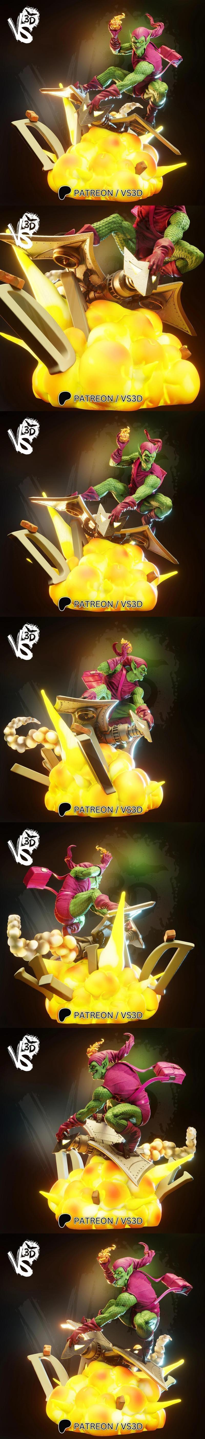 VS3D – 绿魔 – 3D打印模型|VS3D – Green Goblin – 3D Print Model STL