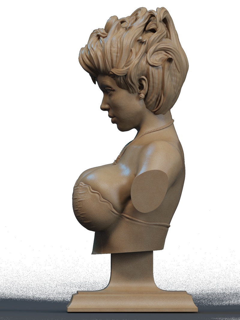 Ursula 3D打印模型|Ursula Bust – 3D Print Model
