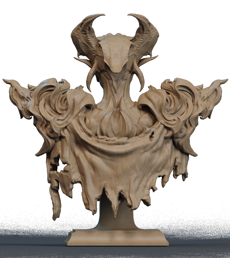 灰谷女王 bust 3D打印模型|The Queen of the Ashen Vale Bust – 3D Print Model