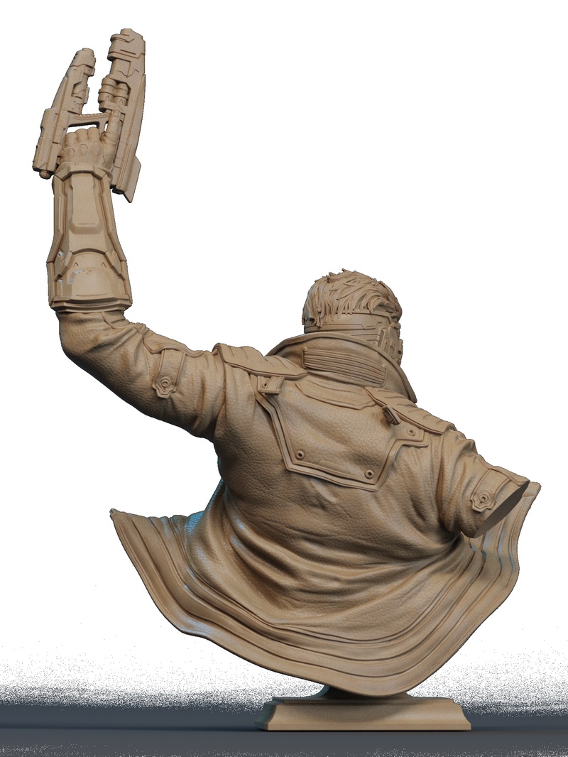 星爵3D打印模型|Star Lord Bust – 3D Print Model