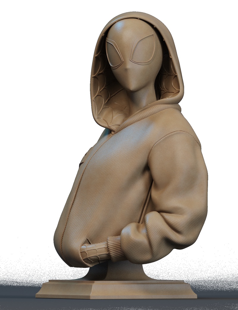 蜘蛛女侠3D打印模型|Spider Gwen Bust – 3D Print Model