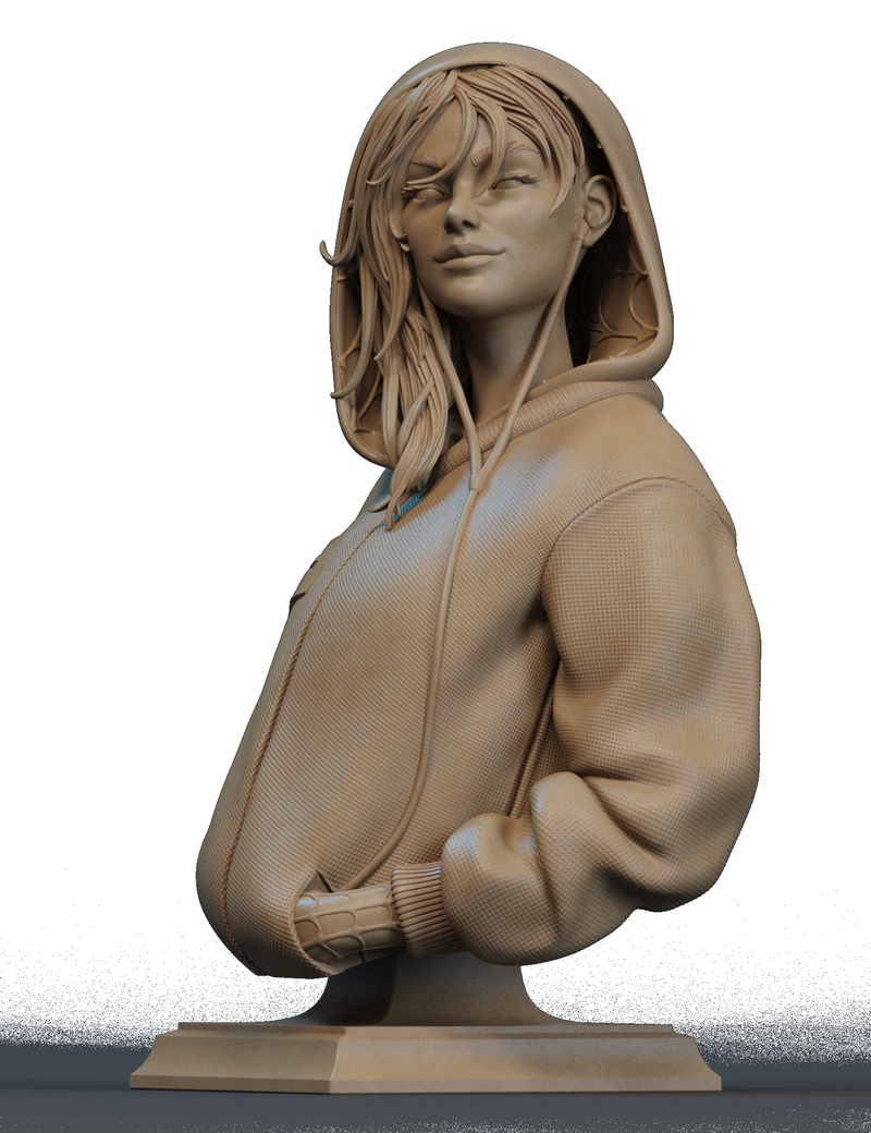 蜘蛛女侠3D打印模型|Spider Gwen Bust – 3D Print Model