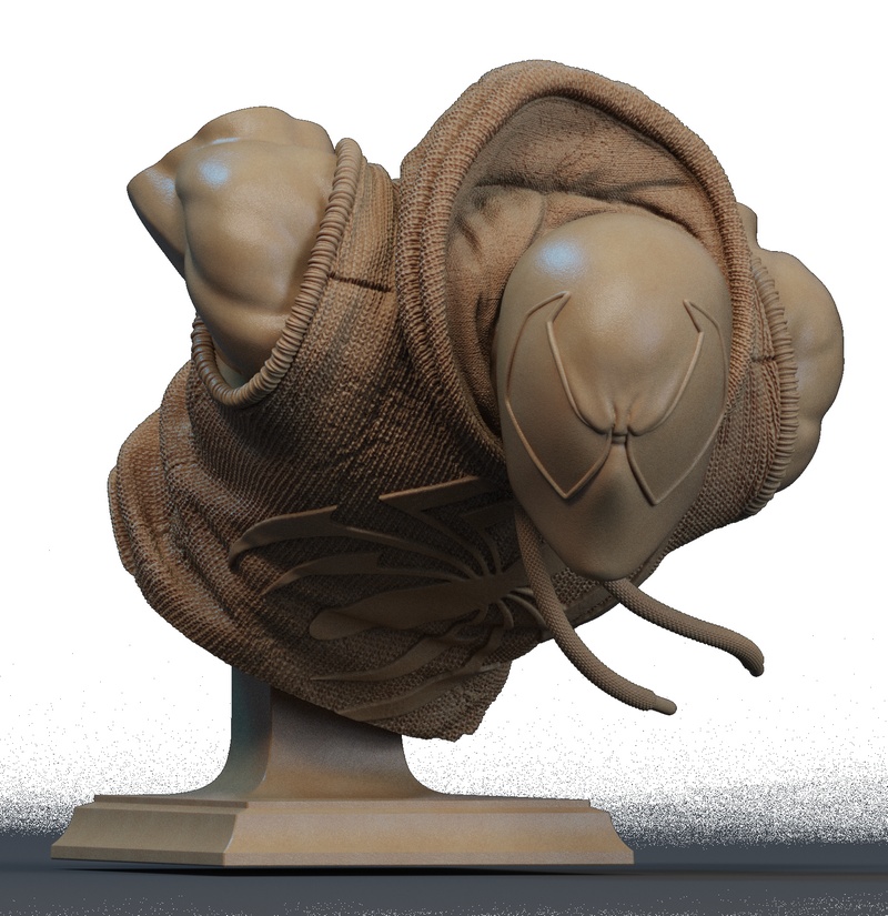 红蜘蛛模型3D打印作品|Scarlet Spider Bust – 3D Print Model