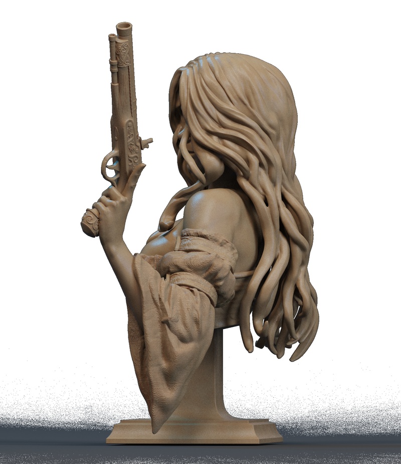 海盗劫案——3D打印模型|Pirate Bust – 3D Print Model