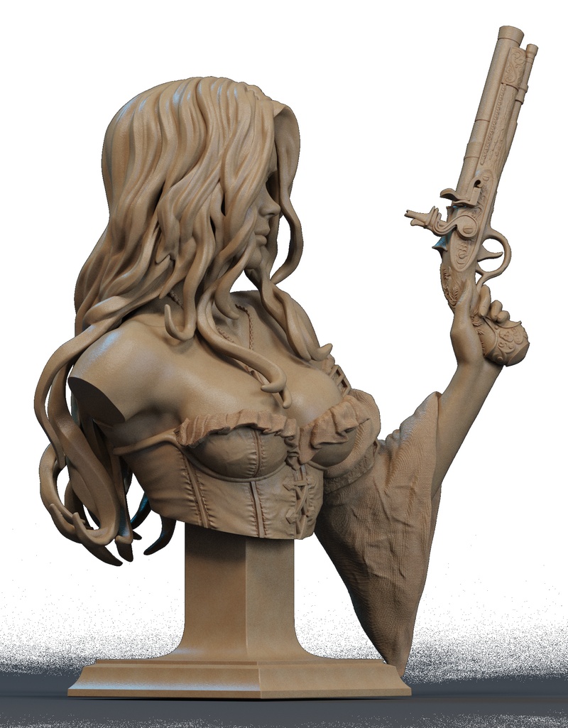 海盗劫案——3D打印模型|Pirate Bust – 3D Print Model