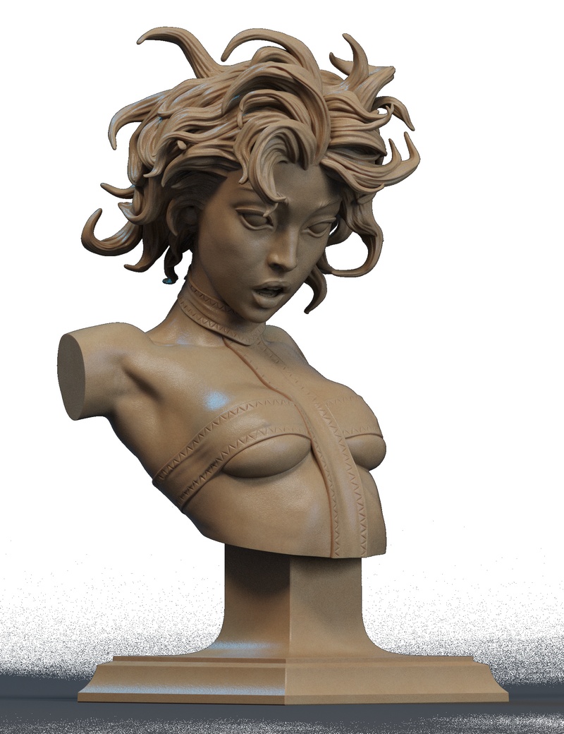 莱莉奥·巴斯 3D打印模型|Leeloo Bust – 3D Print Model