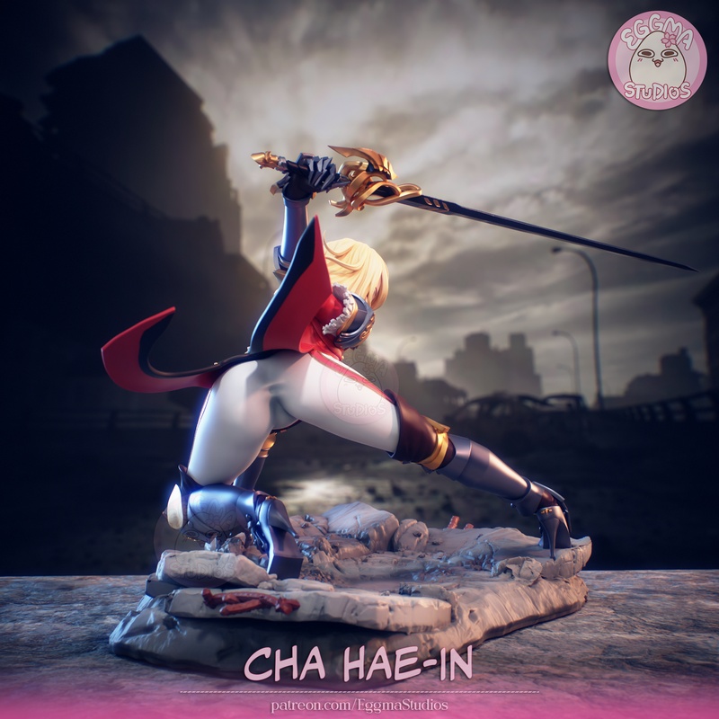 蛋玛工作室 - 独立等级 - 陈海恩 3D打印模型|Eggma Studios – Solo Leveling – Cha Hae-In – 3D Print Model