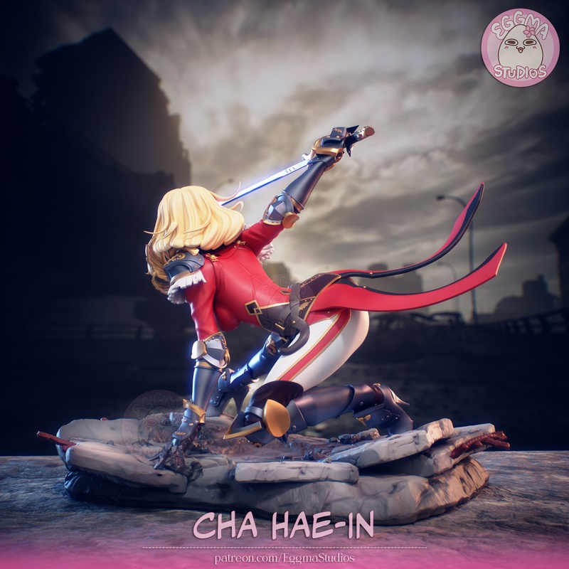 蛋玛工作室 - 独立等级 - 陈海恩 3D打印模型|Eggma Studios – Solo Leveling – Cha Hae-In – 3D Print Model