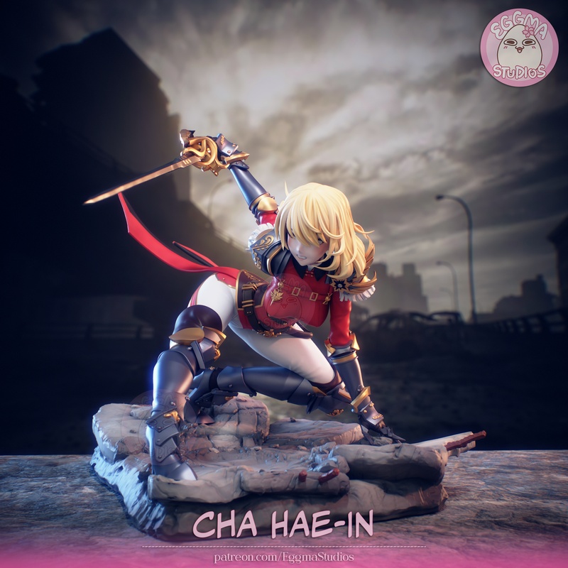 蛋玛工作室 - 独立等级 - 陈海恩 3D打印模型|Eggma Studios – Solo Leveling – Cha Hae-In – 3D Print Model