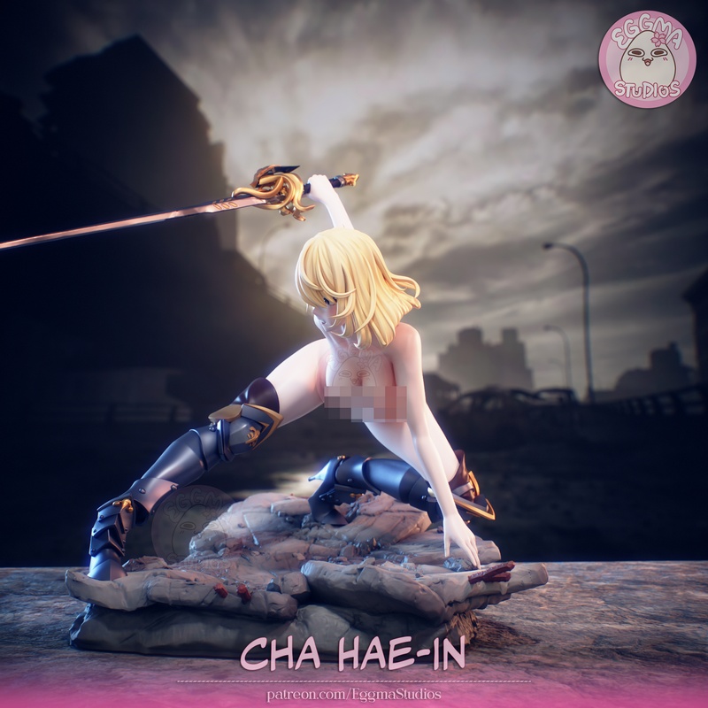 蛋玛工作室 - 独立等级 - 陈海恩 3D打印模型|Eggma Studios – Solo Leveling – Cha Hae-In – 3D Print Model