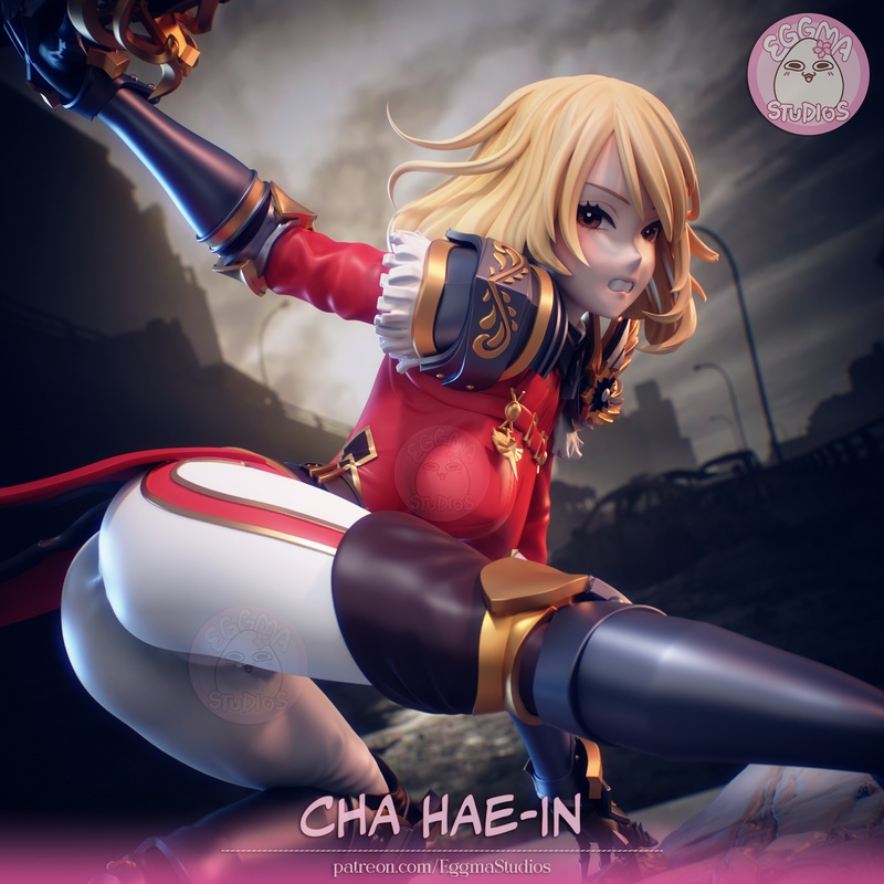 蛋玛工作室 - 独立等级 - 陈海恩 3D打印模型|Eggma Studios – Solo Leveling – Cha Hae-In – 3D Print Model