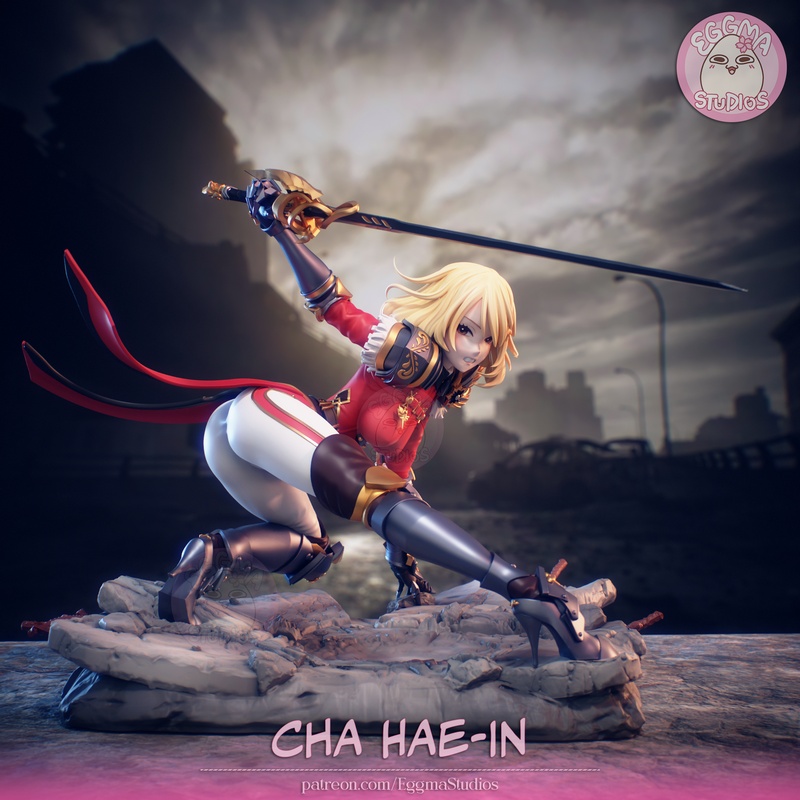 蛋玛工作室 - 独立等级 - 陈海恩 3D打印模型|Eggma Studios – Solo Leveling – Cha Hae-In – 3D Print Model