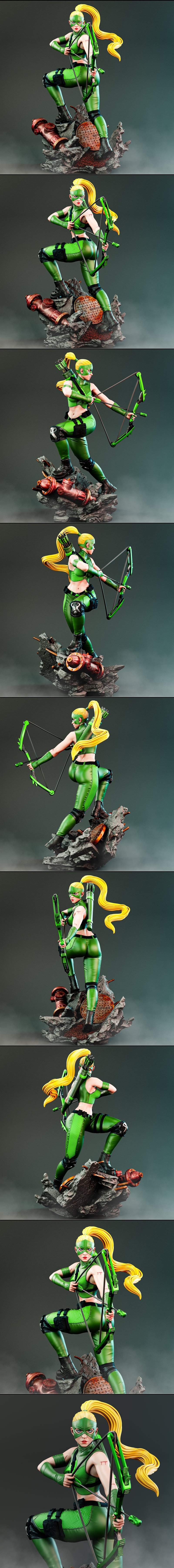 BrunoArt3D - 亚特米斯 - 年轻正义联盟3D打印模型|BrunoArt3D – Artemis from Young Justice – 3D Print Model STL