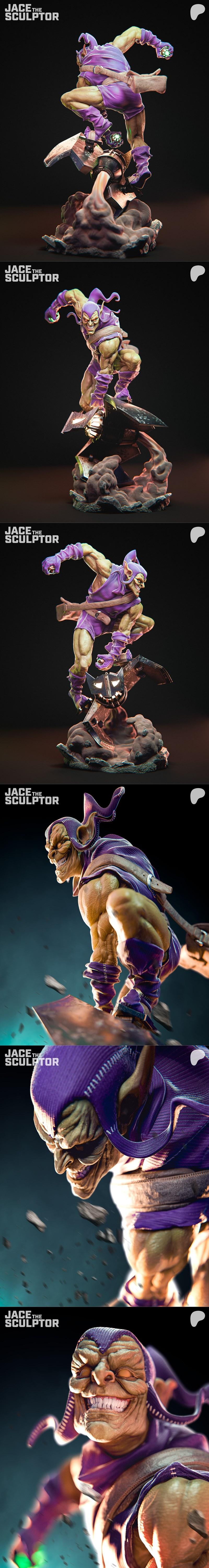贾斯汀·雕塑师——绿魔——3D打印模型|Jace The Sculptor – Green Goblin – 3D Print Model STL