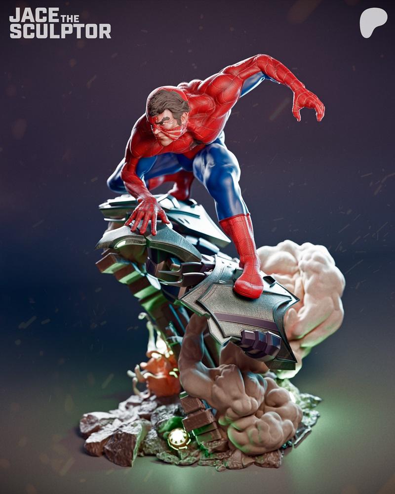 贾斯汀·雕塑师——蜘蛛侠——3D打印模型|Jace The Sculptor – Spiderman – 3D Print Model STL