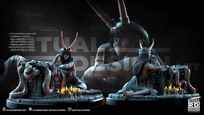 Ritual Design 3D打印模型：Kestra角色立体模型|Ritual Design – Kestra – 3D Print Model STL