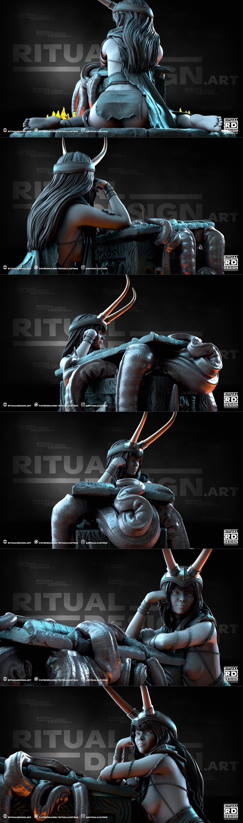 Ritual Design 3D打印模型：Kestra角色立体模型|Ritual Design – Kestra – 3D Print Model STL