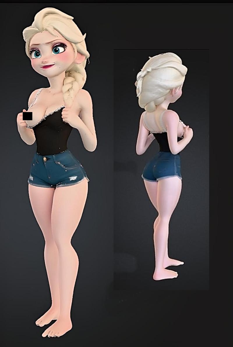 Hot Elsa Flash 3D打印模型|Hot Elsa Flash – 3D Print Model STL