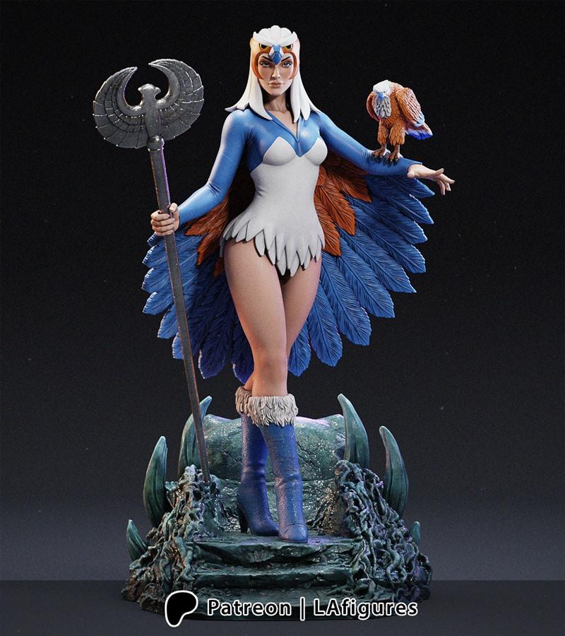 L.A. Figures-巫女-3D打印模型|L.A. Figures – Sorceress – 3D Print Model STL