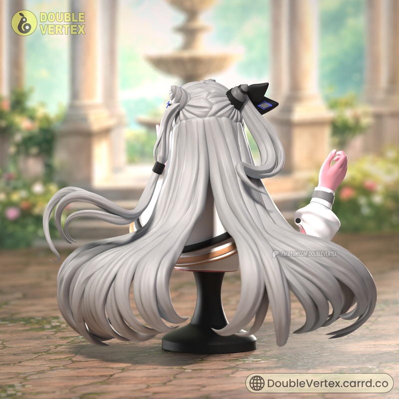 Hololive ID 3D打印模型：Vestia Zeta角色立绘玩偶|Double Vertex – Vestia Zeta – Hololive ID Vtuber Bust Figure – 3D Print Model