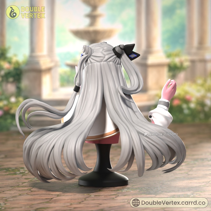 Hololive ID 3D打印模型：Vestia Zeta角色立绘玩偶|Double Vertex – Vestia Zeta – Hololive ID Vtuber Bust Figure – 3D Print Model