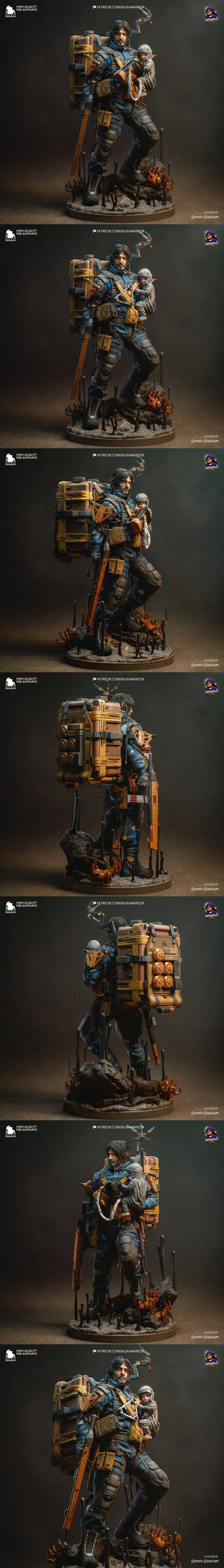 Bulkamancer雕塑 - Sam - 《死亡直通2》3D打印模型|Bulkamancer Sculpts – Sam – Death Stranding 2 – 3D Print Model STL