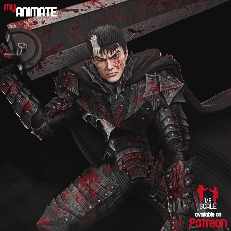 MyAnimate - 《博德之门》3D打印模型|MyAnimate – Guts (Berserk) – 3D Print Model STL