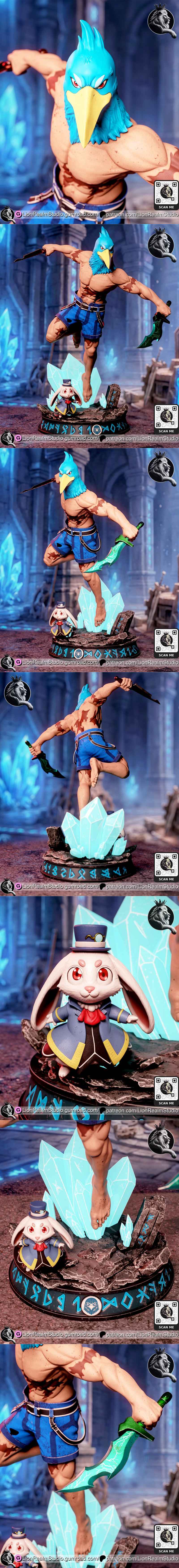 狮域工作室 - 仙乐之境 - 太阳之子 3D打印模型|LionRealm Studio – Shangri-La Frontier – Sunraku – 3D Print Model STL