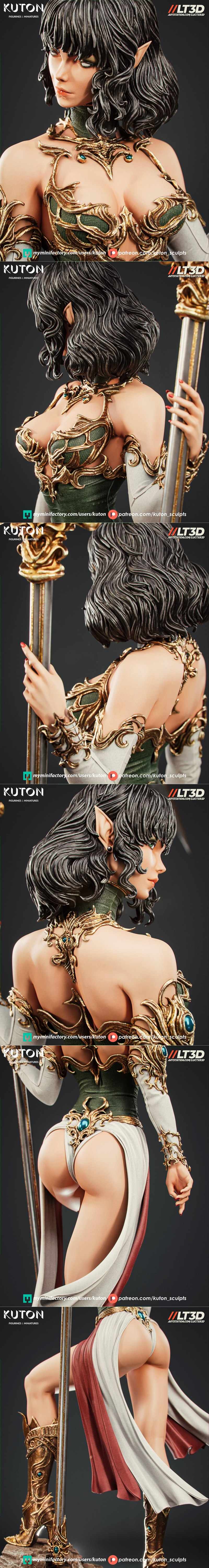 Luneth 3D打印模型|Kuton Figurines – Luneth – 3D Print Model STL