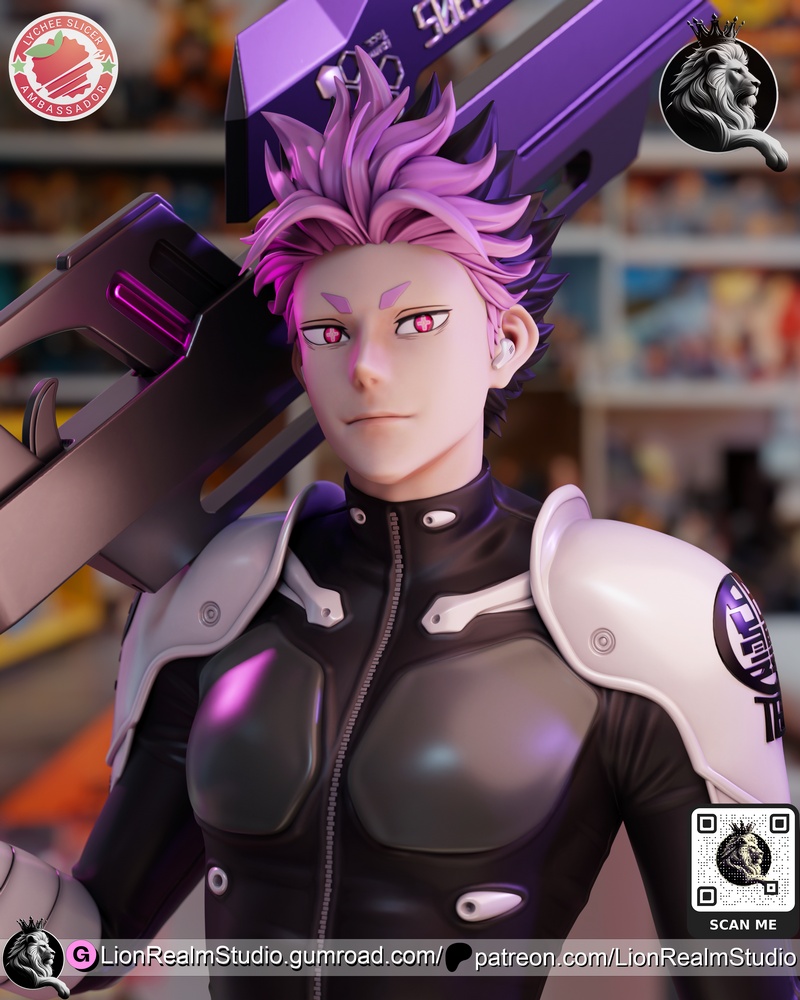 狮界工作室 - 凯吉8 - 野村健 3D打印模型|LionRealm Studio – Kaiju 8 – Gen Narumi – 3D Print Model