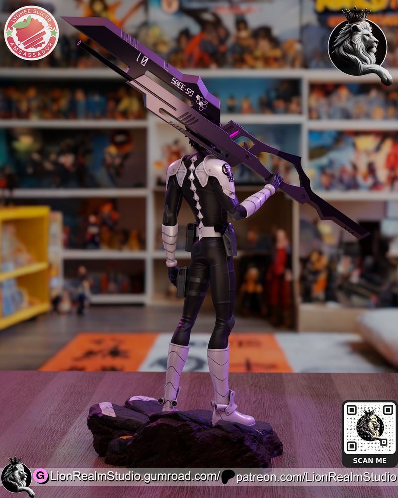 狮界工作室 - 凯吉8 - 野村健 3D打印模型|LionRealm Studio – Kaiju 8 – Gen Narumi – 3D Print Model