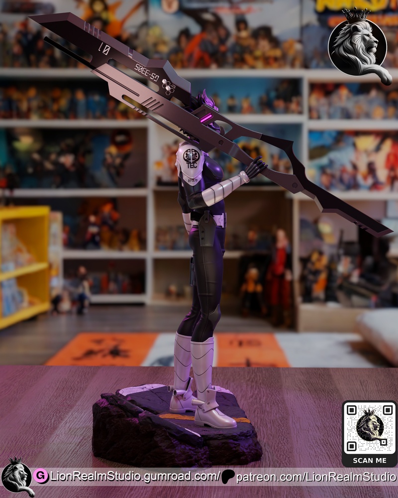 狮界工作室 - 凯吉8 - 野村健 3D打印模型|LionRealm Studio – Kaiju 8 – Gen Narumi – 3D Print Model