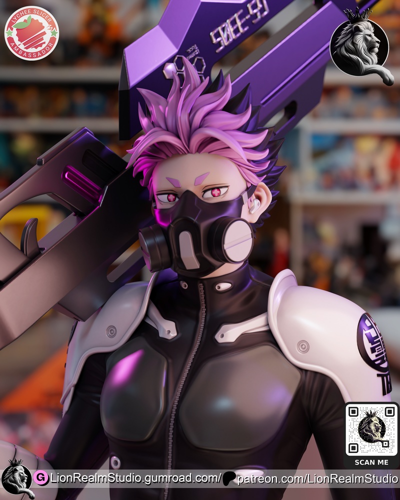 狮界工作室 - 凯吉8 - 野村健 3D打印模型|LionRealm Studio – Kaiju 8 – Gen Narumi – 3D Print Model