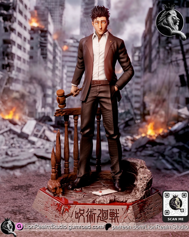 魂斗罗工作室 - 魔禁 - 高村弘美 3D打印模型|LionRealm Studio – Jujutsu Kaisen – Higuruma Hiromi – 3D Print Model