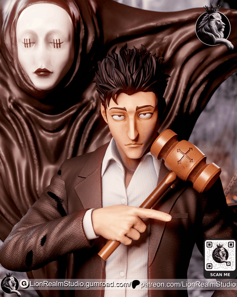 魂斗罗工作室 - 魔禁 - 高村弘美 3D打印模型|LionRealm Studio – Jujutsu Kaisen – Higuruma Hiromi – 3D Print Model