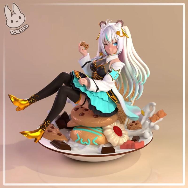 Remy创作的CookieSwirlC角色3D打印模型|Remy Sculpts – CookieSwirlC – VTUBER – 3D Print Model STL