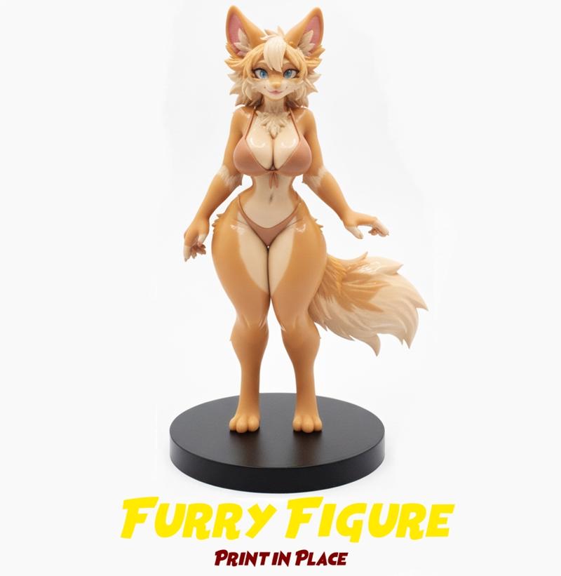 3D打印模型：动漫少女角色|Escultura – Furry Girl – 3D Print Model STL