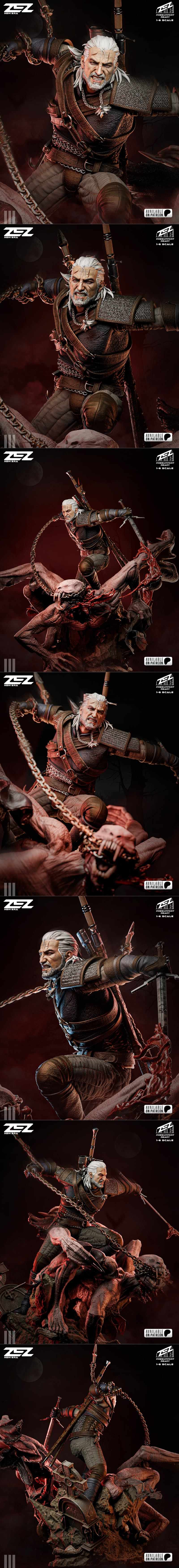 泽泽工坊 - 亡灵法师 - 诡秘之主 3D打印模型|ZEZ Studio – Geralt – The Witcher – 3D Print Model STL
