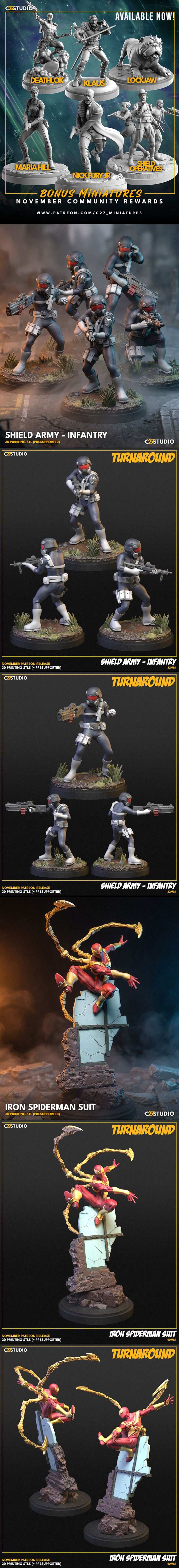 C27 2025年11月 《奥特曼》角色模型3D打印STL文件|C27 November 2025 – 3D Print Model STL