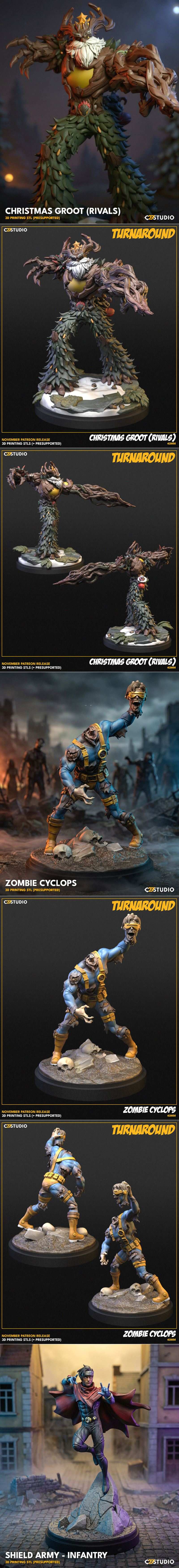 C27 2025年11月 《奥特曼》角色模型3D打印STL文件|C27 November 2025 – 3D Print Model STL