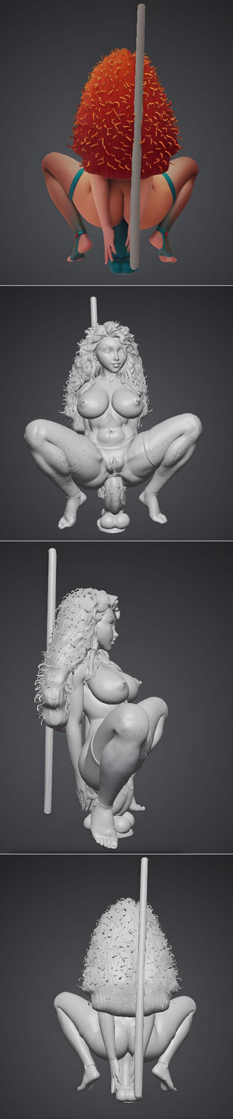 梅迪亚 Stripper 3D打印模型|Merida Stripper – 3D Print Model STL