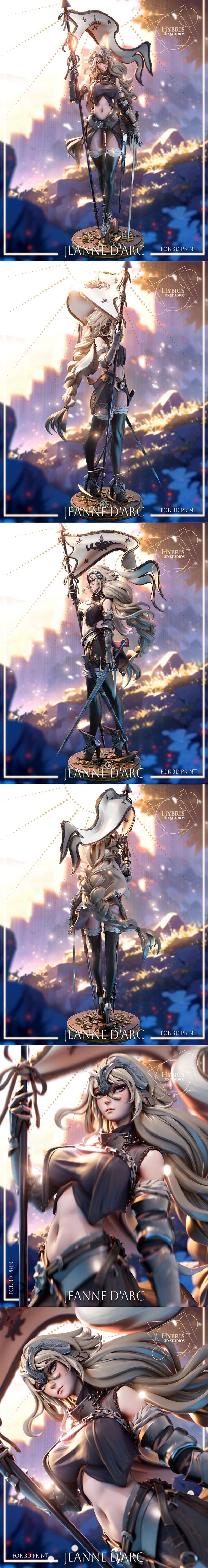 Hybris Studios - 三叶草 - 3D打印模型|Hybris Studios – Janne D’Arc – 3D Print Model STL