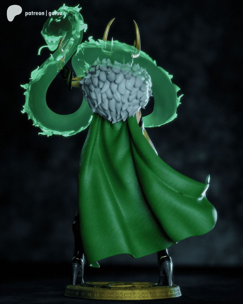Gatsu Studios旗下《雷神》角色“洛基”3D打印模型|Gatsu Studios – Marvel – Lady Loki – 3D Print Model