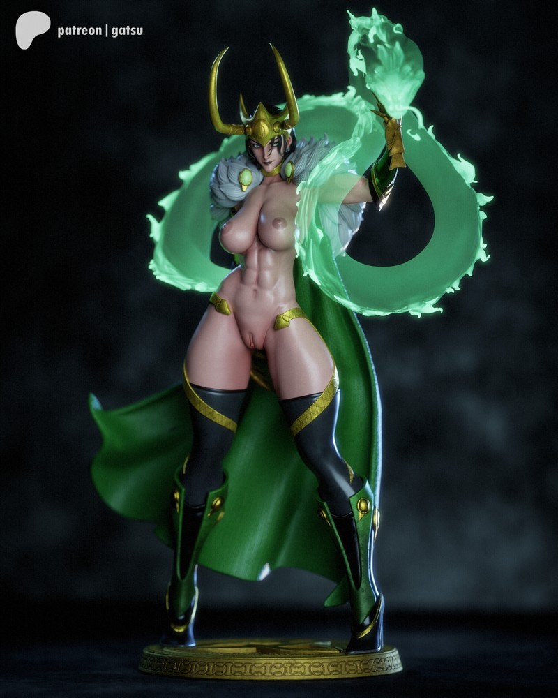 Gatsu Studios旗下《雷神》角色“洛基”3D打印模型|Gatsu Studios – Marvel – Lady Loki – 3D Print Model