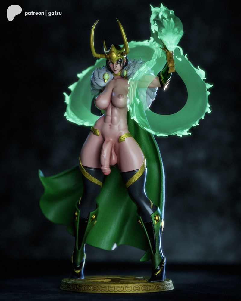 Gatsu Studios旗下《雷神》角色“洛基”3D打印模型|Gatsu Studios – Marvel – Lady Loki – 3D Print Model