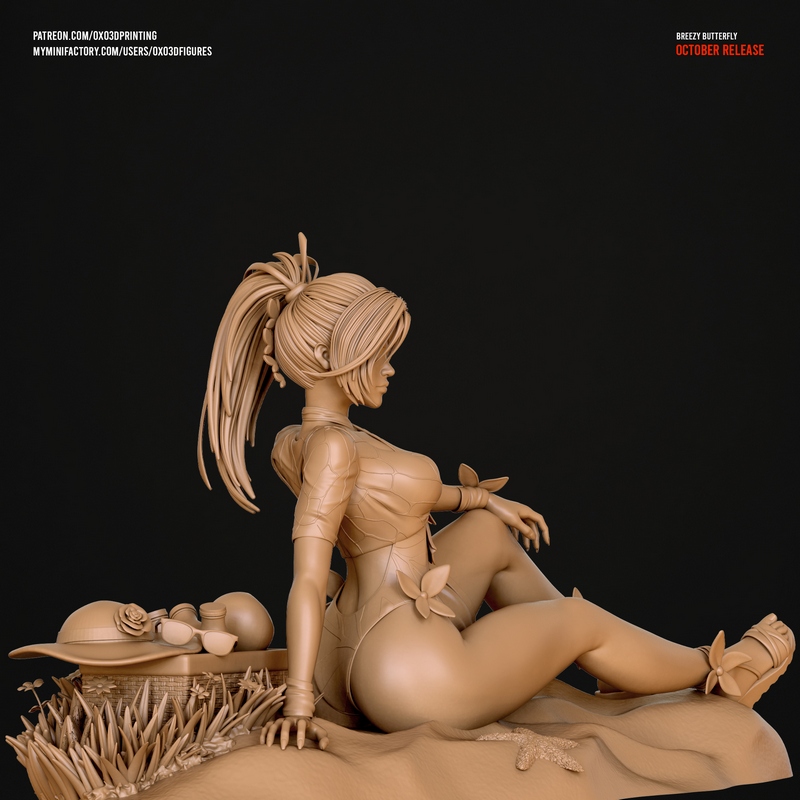 OXO3D Psylocke 风铃蝶 3D打印模型|OXO3D Figures – Psylocke Breezy Butterfly – 3D Print Model