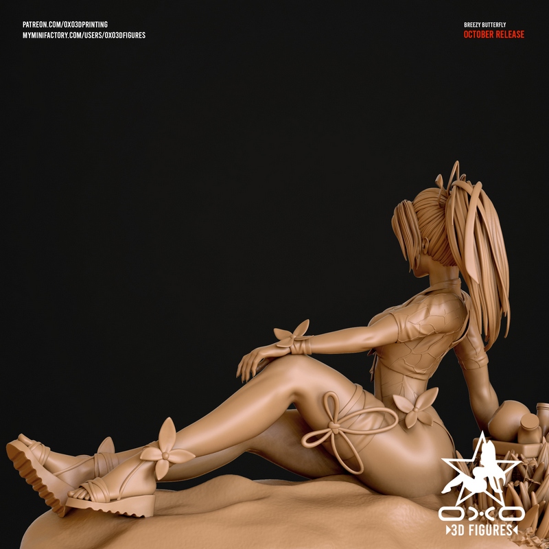 OXO3D Psylocke 风铃蝶 3D打印模型|OXO3D Figures – Psylocke Breezy Butterfly – 3D Print Model